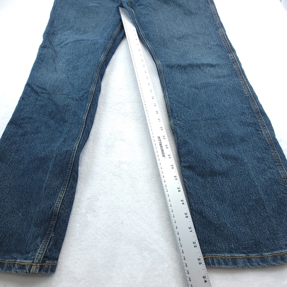 Ariat M4 Jeans Mens 42x36 (42x33) Blue Denim Relaxed Boot Cut Western Rodeo - Picture 8 of 10